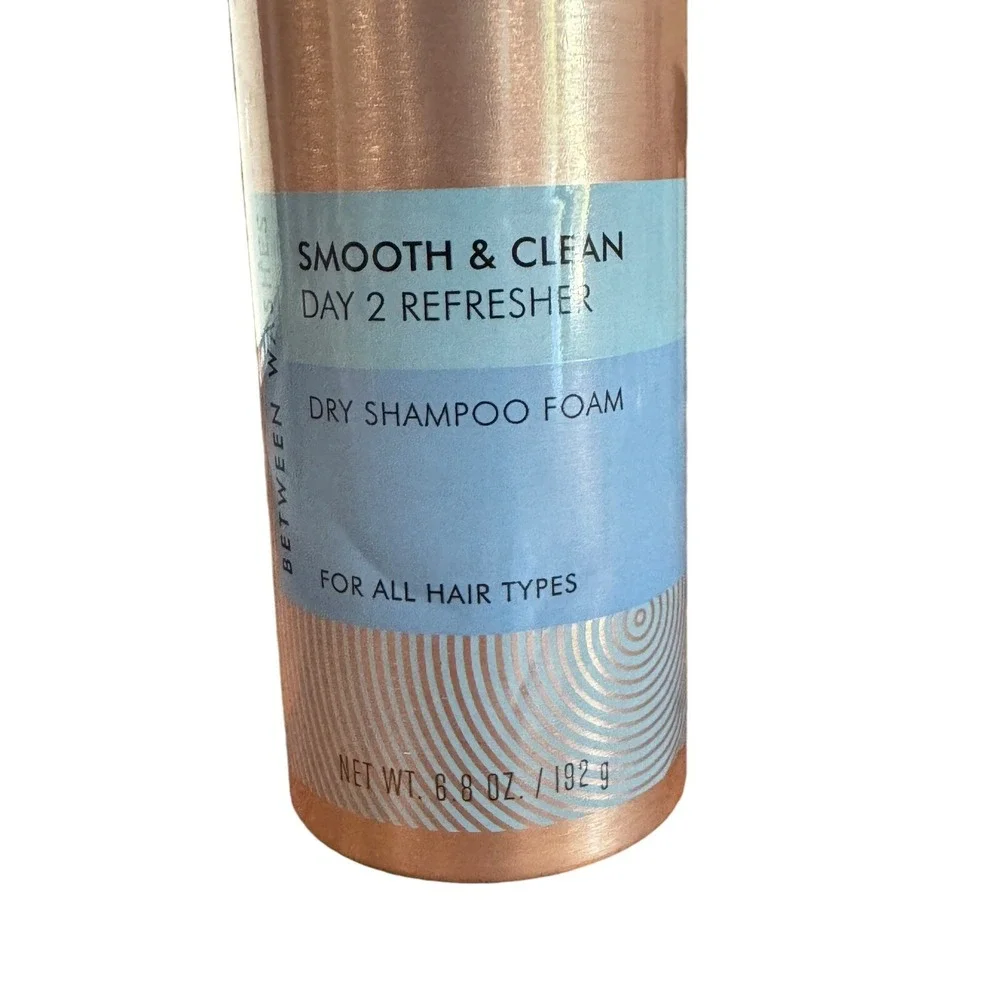 Nexxus Between Washes Dry Shampoo Foam for All hair Smooth & Clean 6.8 Oz  NEW